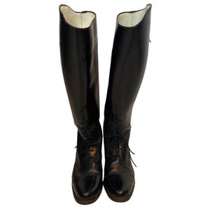 Boxer Riding Boots Dressage Equestrian Tall Black Leather Europe Brand U…